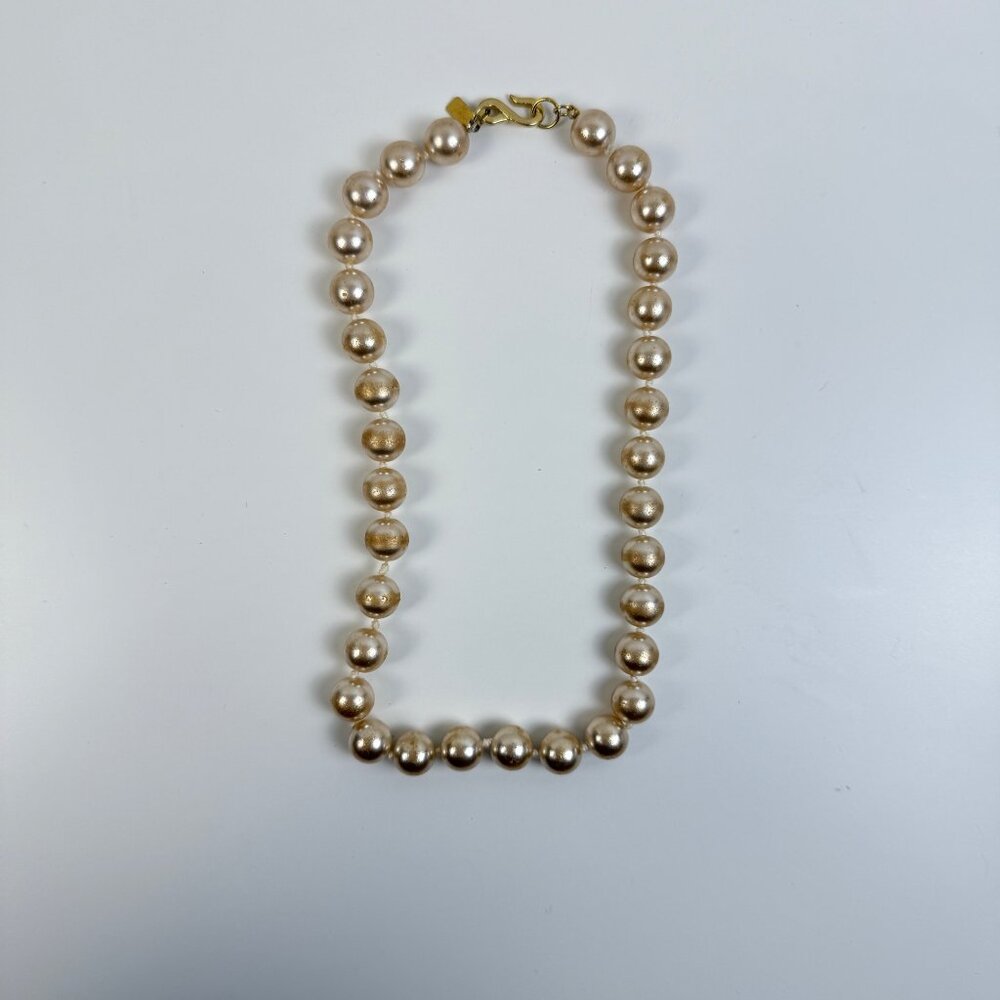 Vintage Kenneth J Lane‎ 9" Faux Pearl Necklace